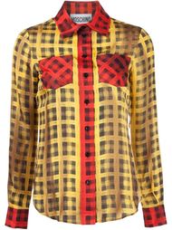 plaid shirt Moschino