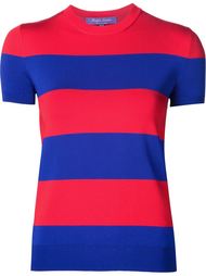 striped knitted T-shirt Ralph Lauren Black