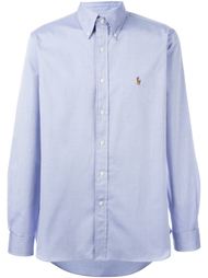 рубашка с вышитым логотипом Polo Ralph Lauren