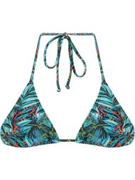 foliage print triangle bikini top Lygia &amp; Nanny