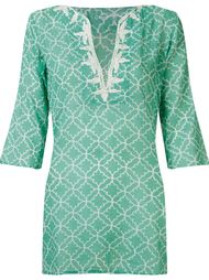 v-neck printed kaftan Sub