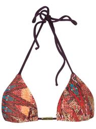 abstract print triangle bikini top Lygia &amp; Nanny