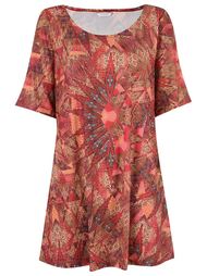 round neck printed dress Lygia &amp; Nanny