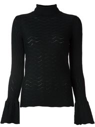 textured roll neck jumper Co