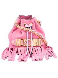 сумка на плечо с бахромой Moschino