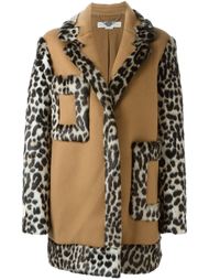 свободное пальто с леопардовым принтом Stella McCartney