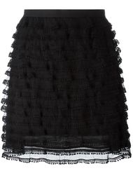 юбка с рюшами Red Valentino
