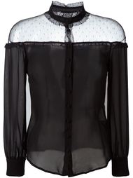 блузка с прозрачной вставкой  Red Valentino