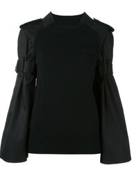свитер с ремешками Sacai