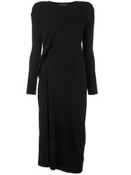 gathered detail midi dress Cédric Charlier