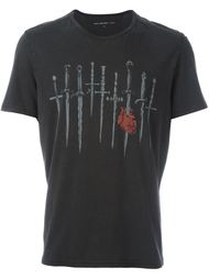 sword print T-shirt John Varvatos