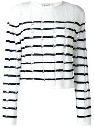 distressed knit striped jumper T By Alexander Wang