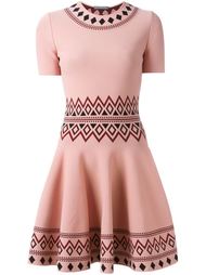 patterned A-line dress Alexander McQueen