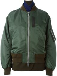 многослойная куртка-бомбер  Sacai