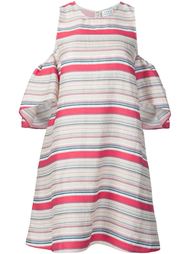 striped cold-shoulder dress Tanya Taylor