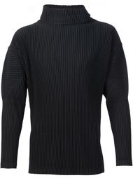 ribbed roll neck T-shirt Homme Plissé Issey Miyake