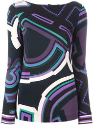 abstract print  top Emilio Pucci