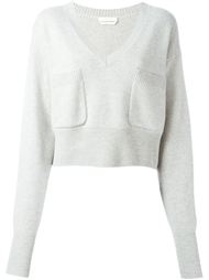 patch pocket v-neck jumper Chloé