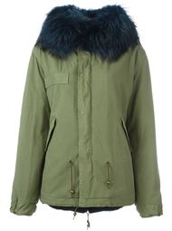 rabbit and raccoon fur lined jacket Mr &amp; Mrs Italy