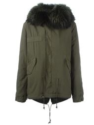 rabbit and raccoon fur lined jacket Mr &amp; Mrs Italy