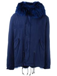 raccoon and coyote fur lined jacket Mr &amp; Mrs Italy