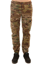 Штаны прямые Skills Chino Pockets Strap Street Camo 2