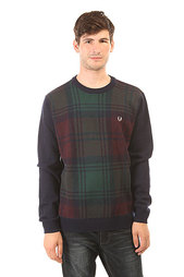 Свитер Fred Perry Needlepunch Crew Neck Sweater Blue/Green