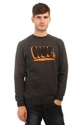 Толстовка классическая Huf Bubbles Crew Charcoal Heather