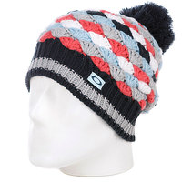 Шапка с помпоном женская Oakley Tile Beanie Ombre Blue