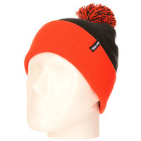 Шапка TrueSpin Neon Pom 2 Tone Black Orange