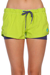 Шорты женские Roxy Everywhere Of Neon Lime