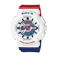 Кварцевые часы детские Casio G-Shock Baby-g Ba-110tr-7a White/Blue/Red