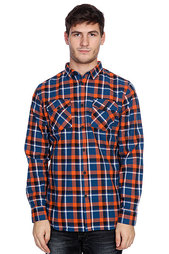 Рубашка в клетку Globe Corsair Shirt Blue/Orange