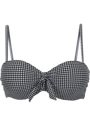 Купальный бюстгальтер на косточках, чашка C (черный/белый) Bonprix