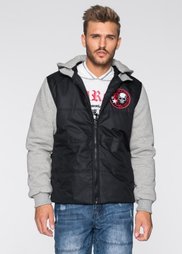Куртка Regular Fit в смеси материалов (черный) Bonprix