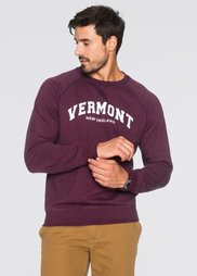 Свитшот Regular Fit (бордовый меланж) Bonprix