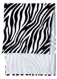 Пляжное полотенце Зебра (черный/белый) Bonprix