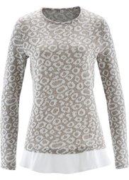 Пуловер (индиго/нежно-голубой) Bonprix