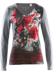 Футболка (темно-синий/голубой с рисунком) Bonprix