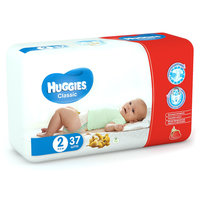 Подгузники Huggies Classic (2) Econom Pack 3-6 кг, 37 шт.