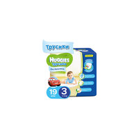 Трусики-подгузники 3 для мальчиков, 7-11кг, , 19 шт., Huggies