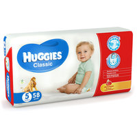 Подгузники Huggies Classic (5) Mega Pack 11-25 кг, 58 шт.