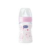 Бутылочка Well-Being Girl 0мес.+, сил.соска,РР,150мл., CHICCO