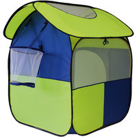 Палатка "Радужный домик", с баскетбольной корзиной и шариками для игры -