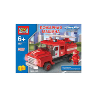 Конструктор ЗИЛ-130 Пожарная машина, 254 дет., Город мастеров