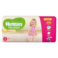 Подгузники Huggies Ultra Comfort для девочек Giga Pack (5) 12-22 кг, 64 шт.