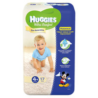 Подгузники Huggies Ultra Comfort для мальчиков (4+) 10-16 кг, 17 шт.