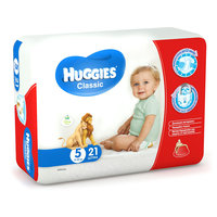 Подгузники Huggies Classic (5) Econom Pack 11-25 кг, 21 шт.