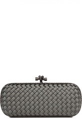 Клатч Stretch Knot из сатина с плетением intrecciato Bottega Veneta