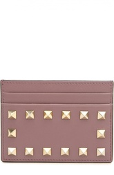 Кожаный футляр для кредитных карт Rockstud с заклепками Valentino